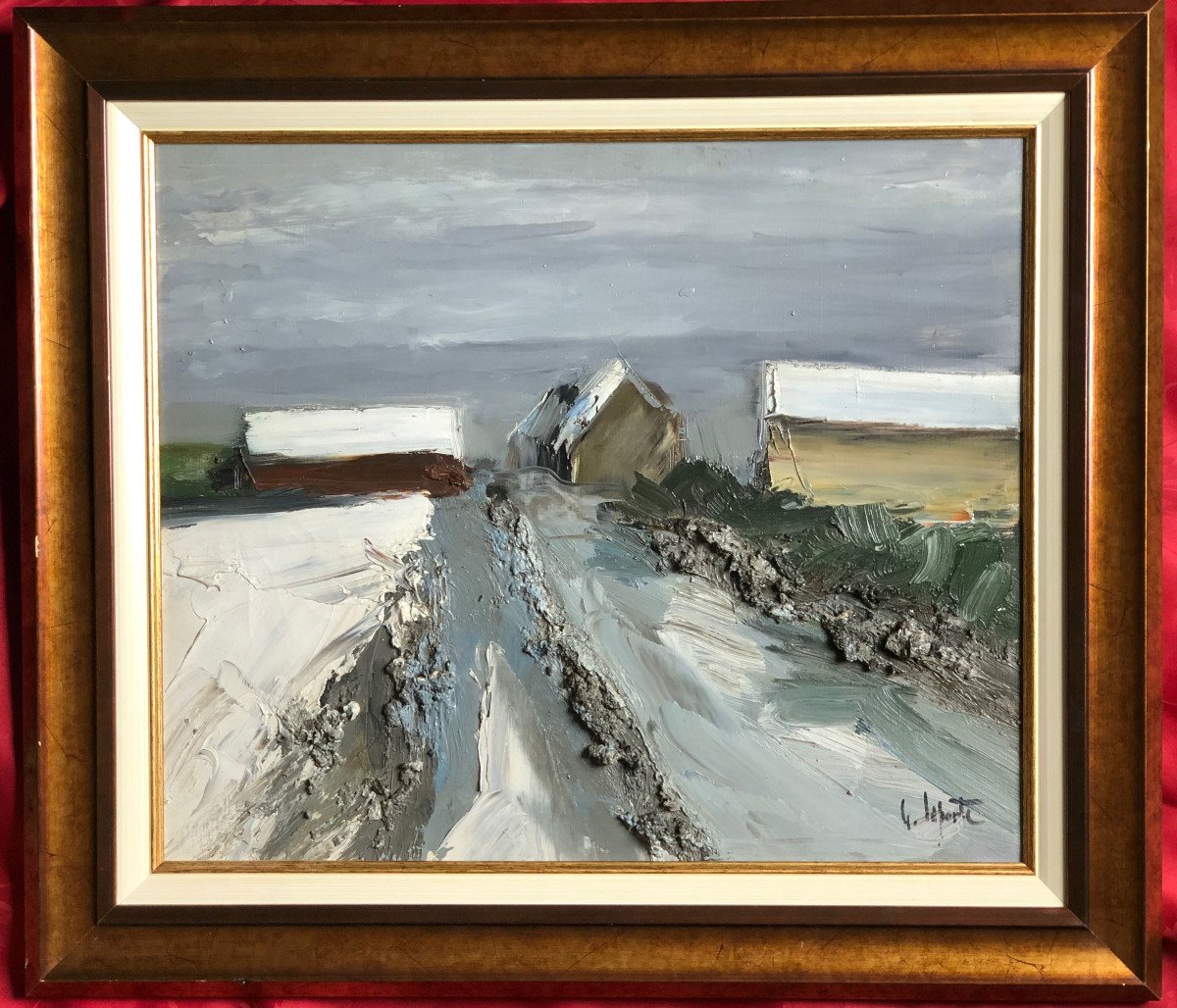 La route sous la neige,  Georges Laporte-photo-3