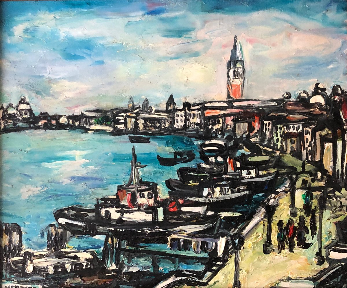 Venise Par Maurice Verdier (1919-2003)