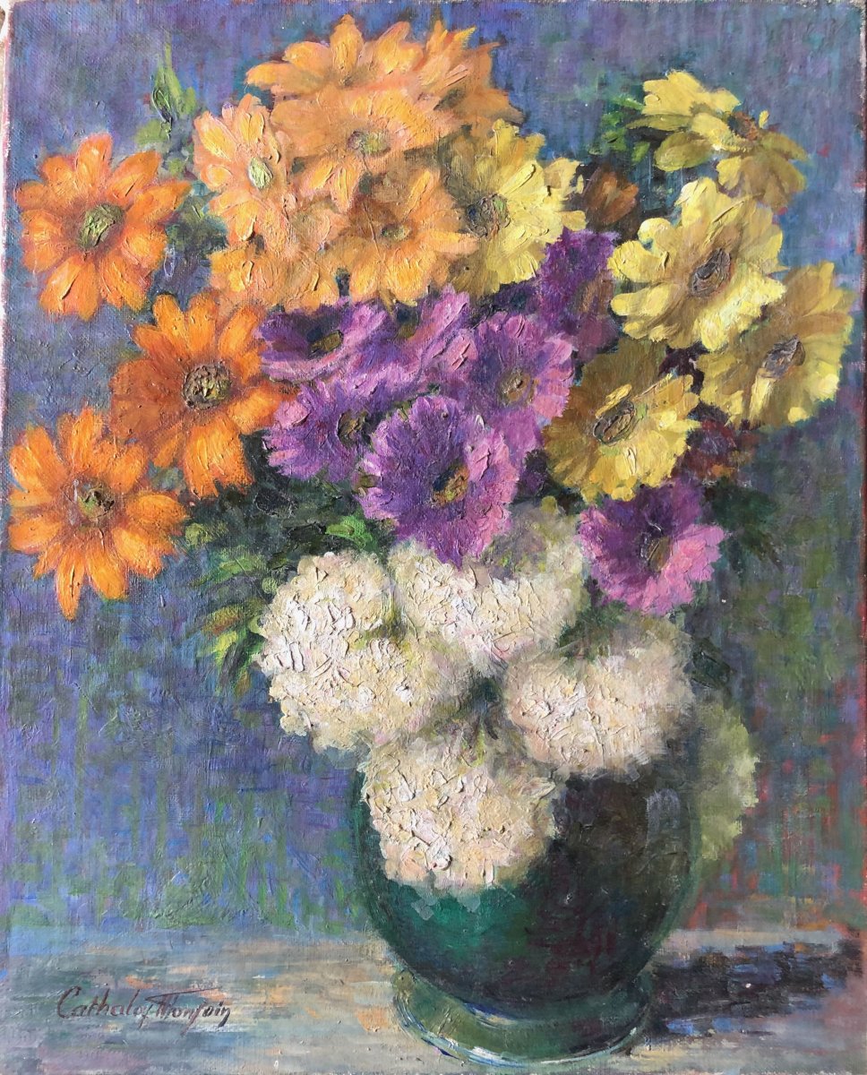 Composition With Vase Of Flowers.