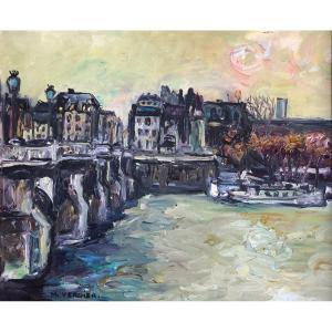 Maurice Verdier,  Paris , Pont Neuf ,  Lumière Matinale.