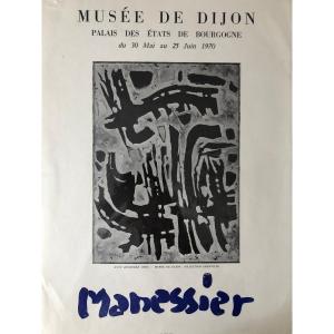Manessier, Torn Night (1956), Poster From 1970