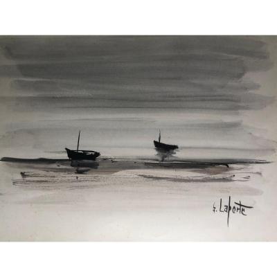 The Boats By Georges Laporte, Circa 1960.