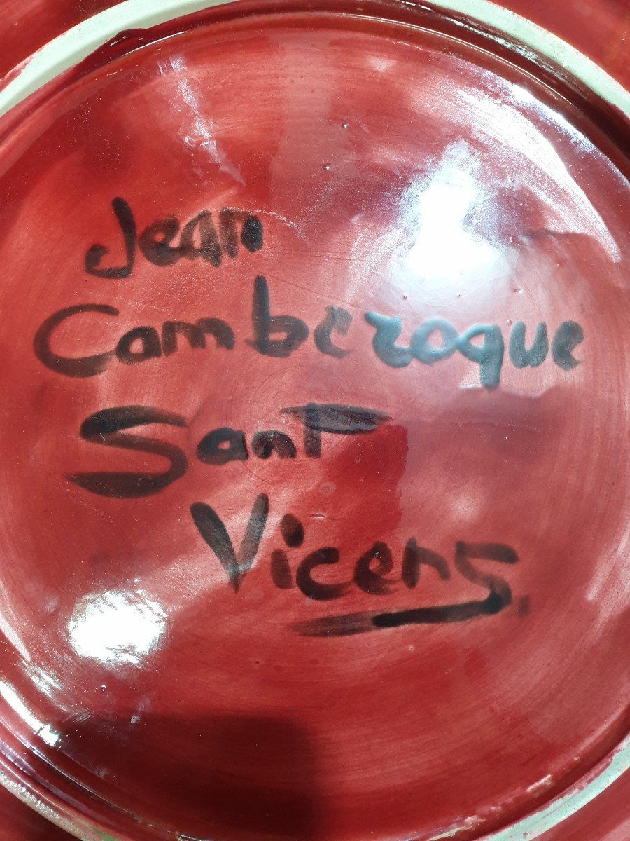 Grand Plat De Jean Camberoque Pour Sant Vicens -photo-2