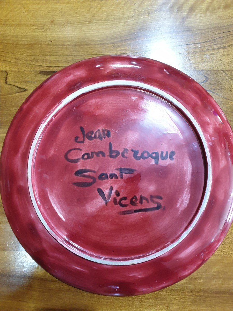 Grand Plat De Jean Camberoque Pour Sant Vicens -photo-2