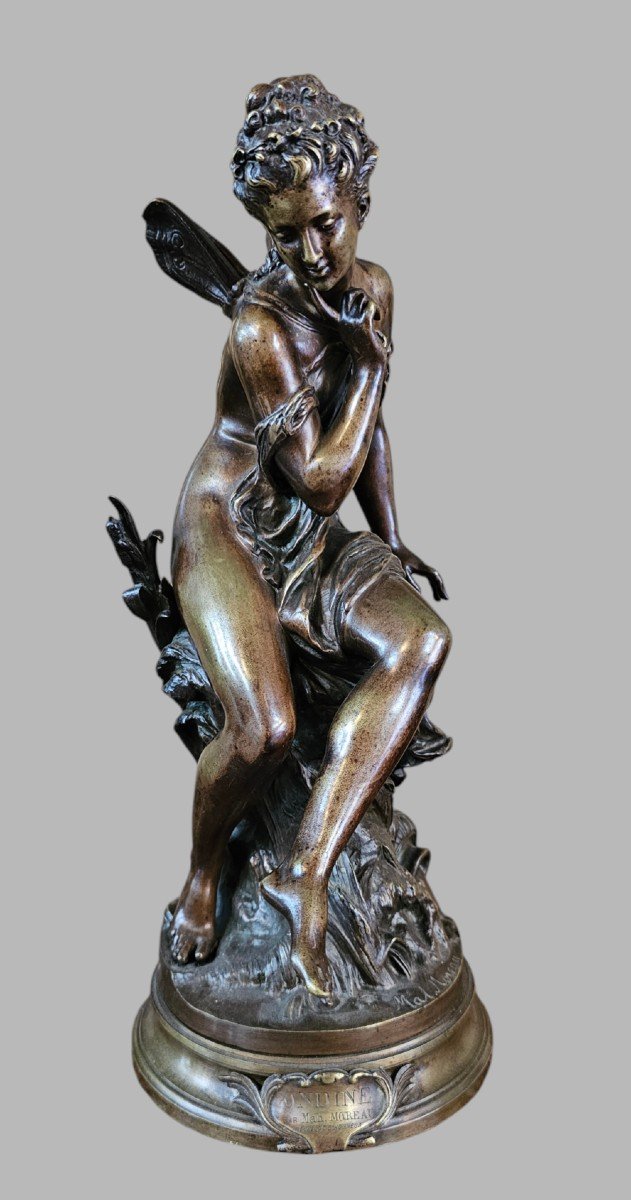 Bronze Intitulé "ondine" Signé Mathurin Moreau 
