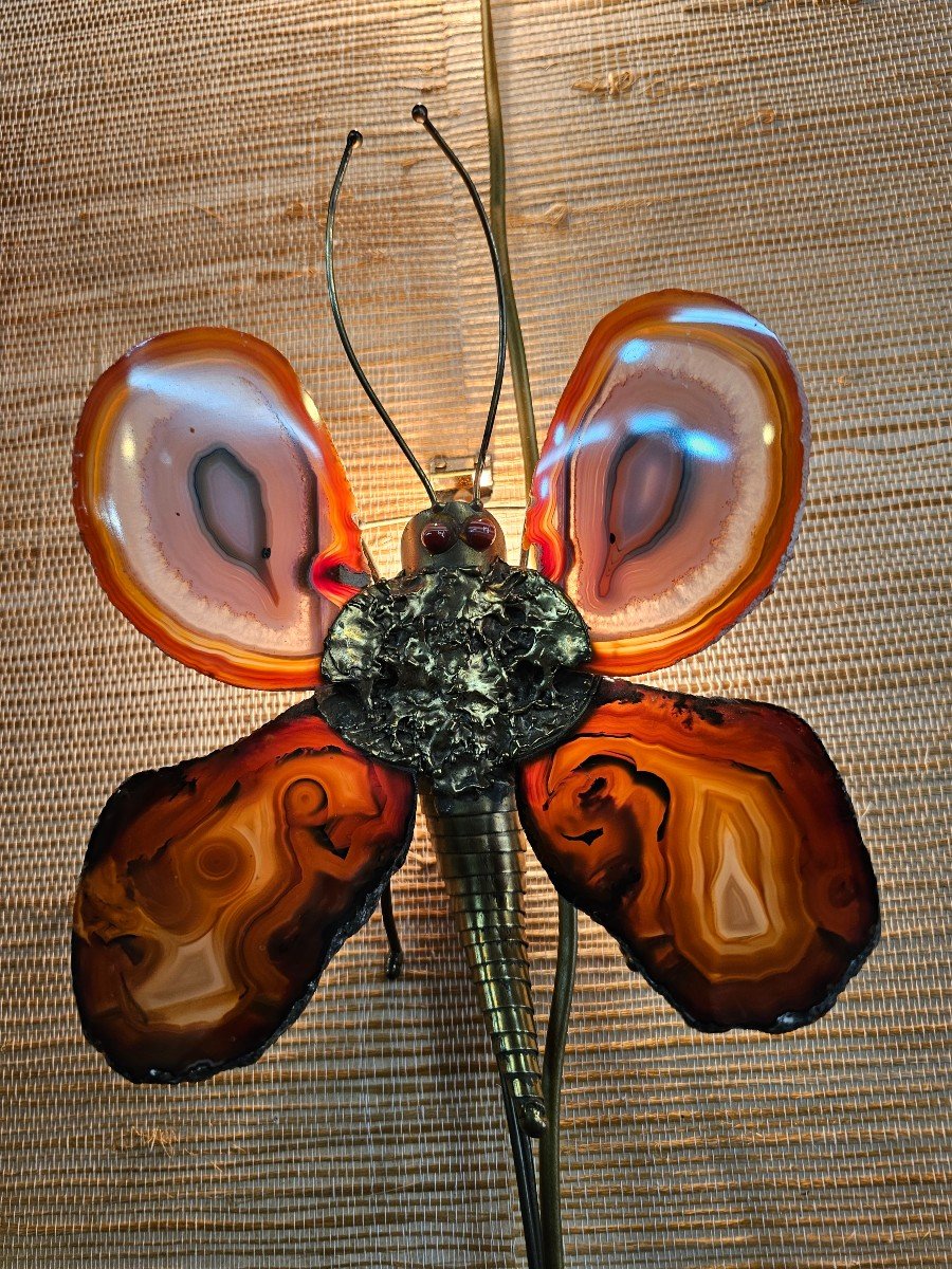 Applique Papillon Avec Les Ailes En Agate Dans Le Goût De Duval Brasseur Isabelle Faure 