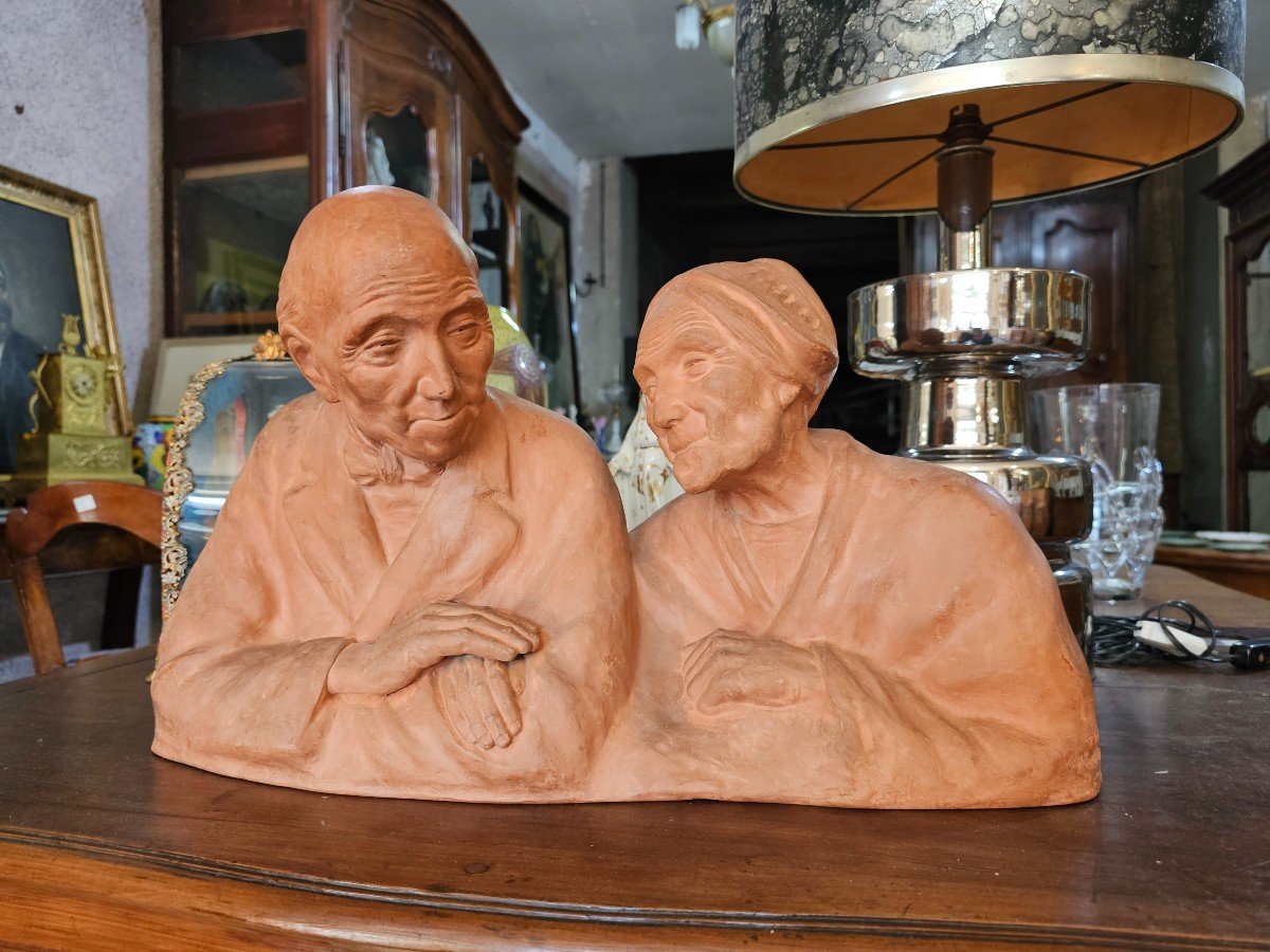 Important Terracotta Signed Gaston Hauchecorne