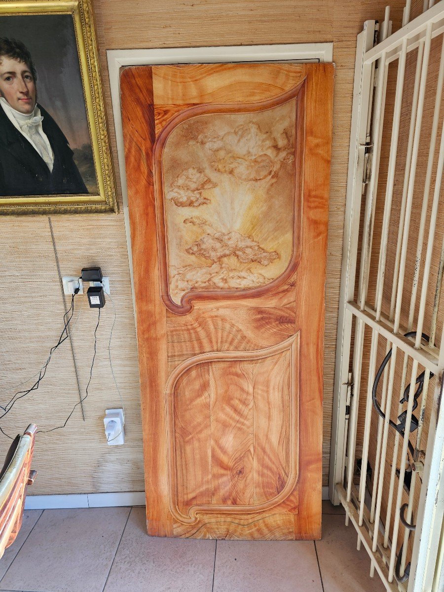 Painted Panel In Trompe l'Oeil On Both Sides -photo-3