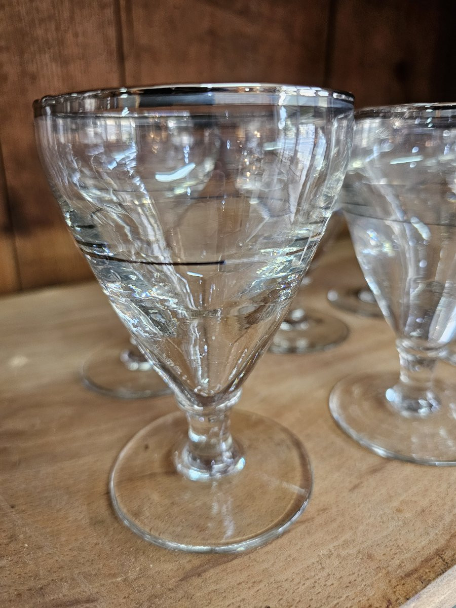 Set Of 10 Bistro Glasses, New Condition-photo-5