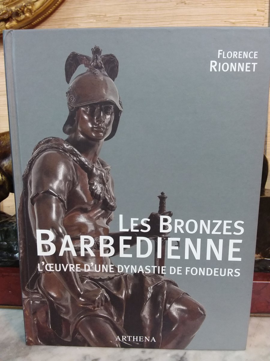 Bronze d'après Georges GARDET "Dans les ruines" fondeur BARBEDIENNE  sur base en marbre griotte-photo-7