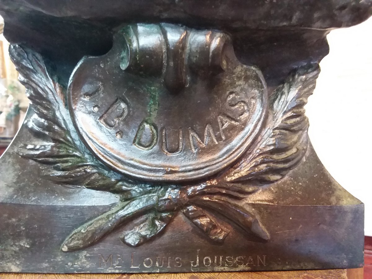 Buste En Bronze De Jean-baptiste Dumas Par Eugène Guillaume Daté 1883-photo-4