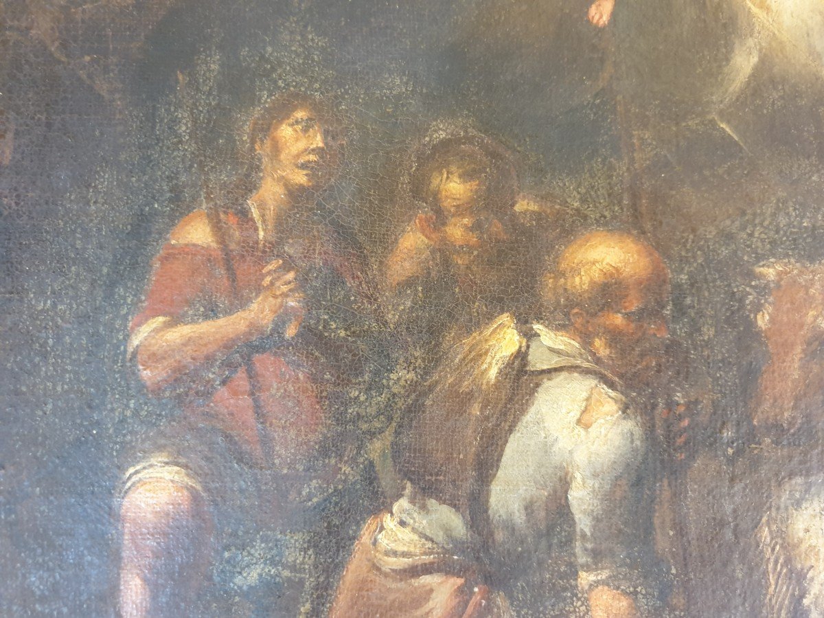 Painting Representing The Adoration Of The Shepherds-photo-1