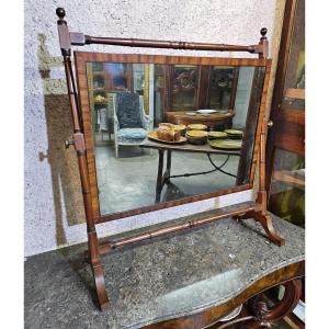 Miroir De Coiffeuse Inclinable En Acajou