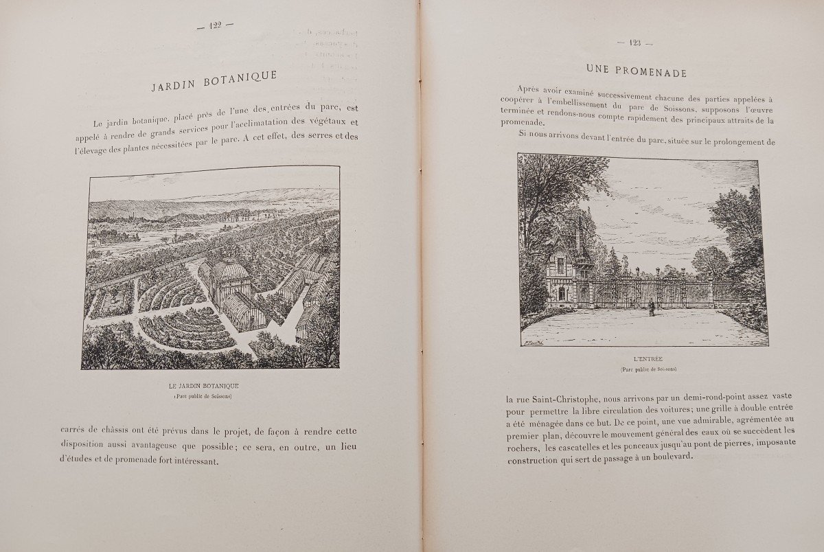 Public Gardens And Parks By Eugène Deny 1893 250 Euros-photo-2