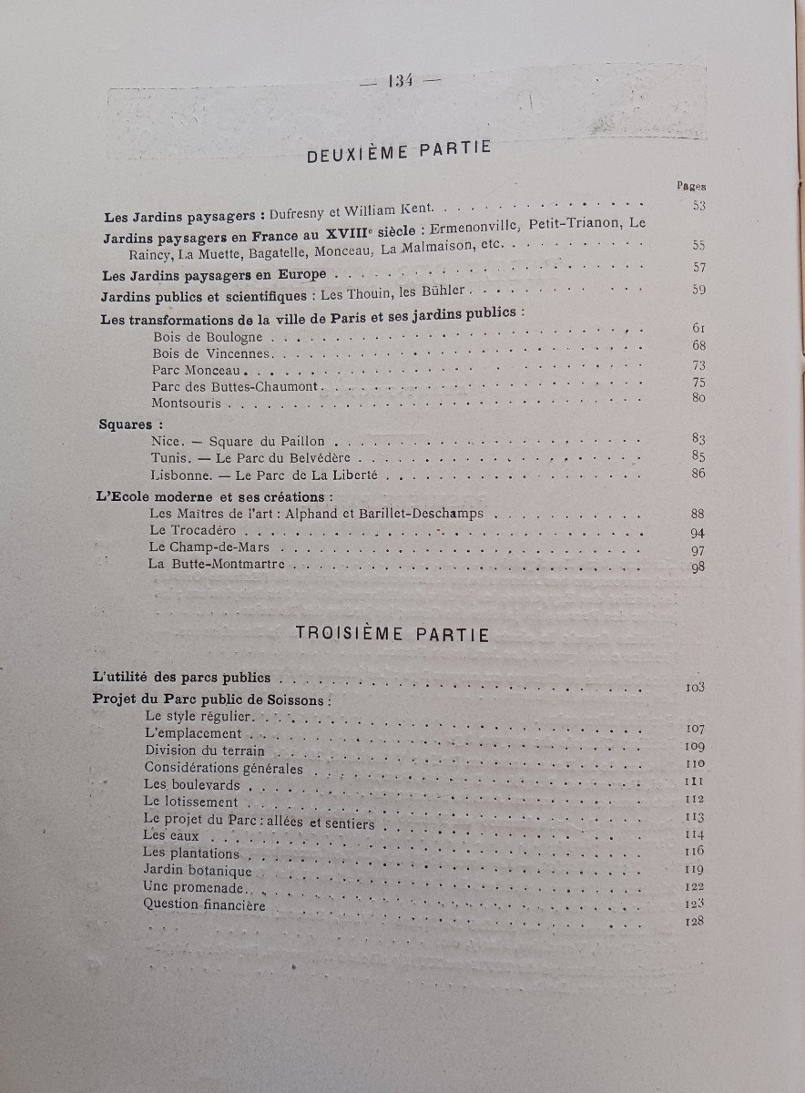 Public Gardens And Parks By Eugène Deny 1893 250 Euros-photo-4