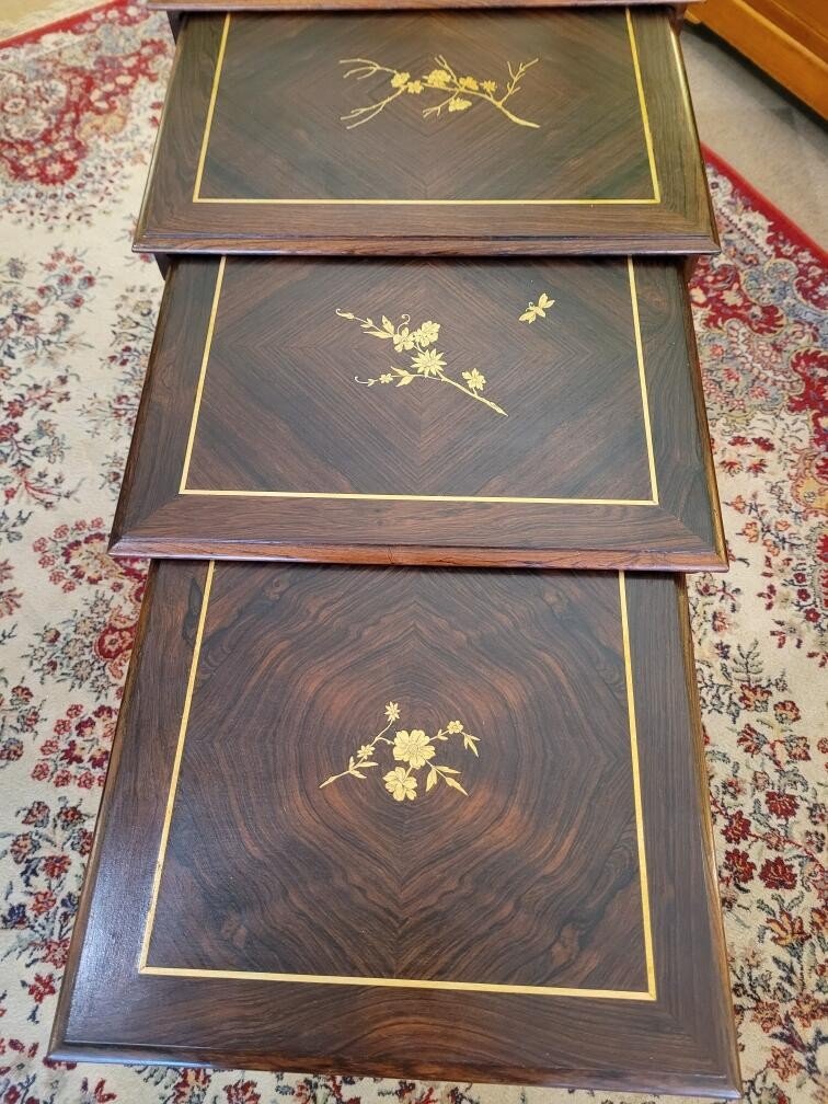 Series Of 4 Nesting Tables 19th Century 450 Euros-photo-3