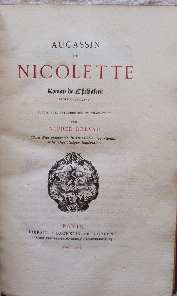 Aucassin And Nicolette 1866 70 Euros