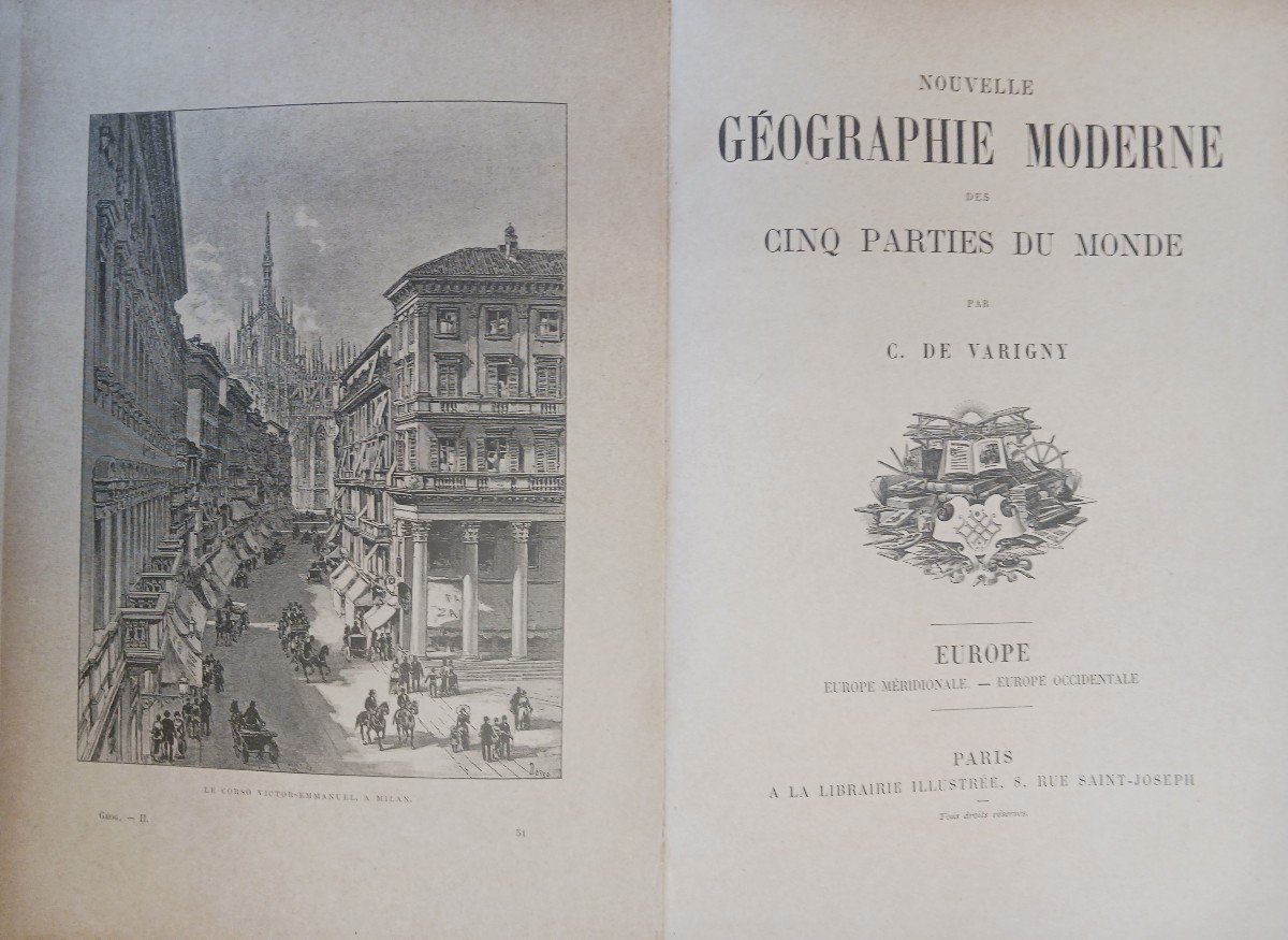 Nouvelle Géographie Moderne   1890   130 Euros-photo-3