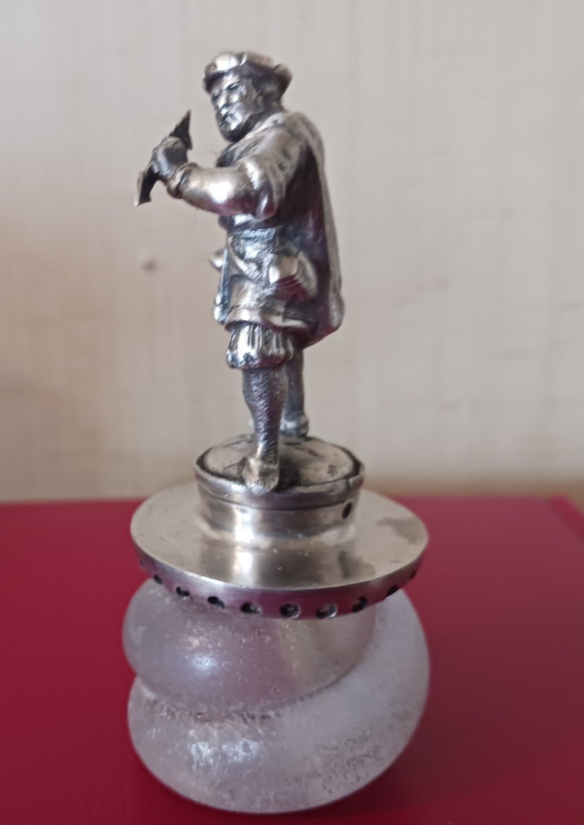 Subject In Silver And Glass 19th Century 60 Euros -photo-3