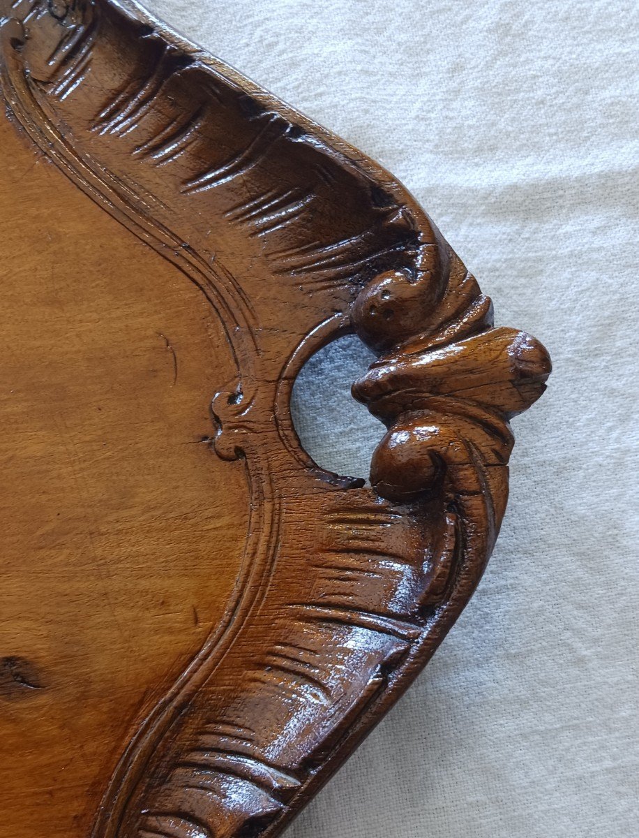 19th Century Natural Wood Tray 100 Euros-photo-2