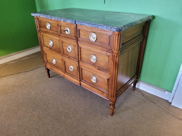 Commode En Noyer Epoque Louis XVI 1400 Euros-photo-2