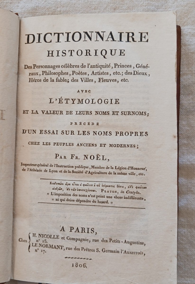 Historical Dictionary / 1806 / 60 Euros