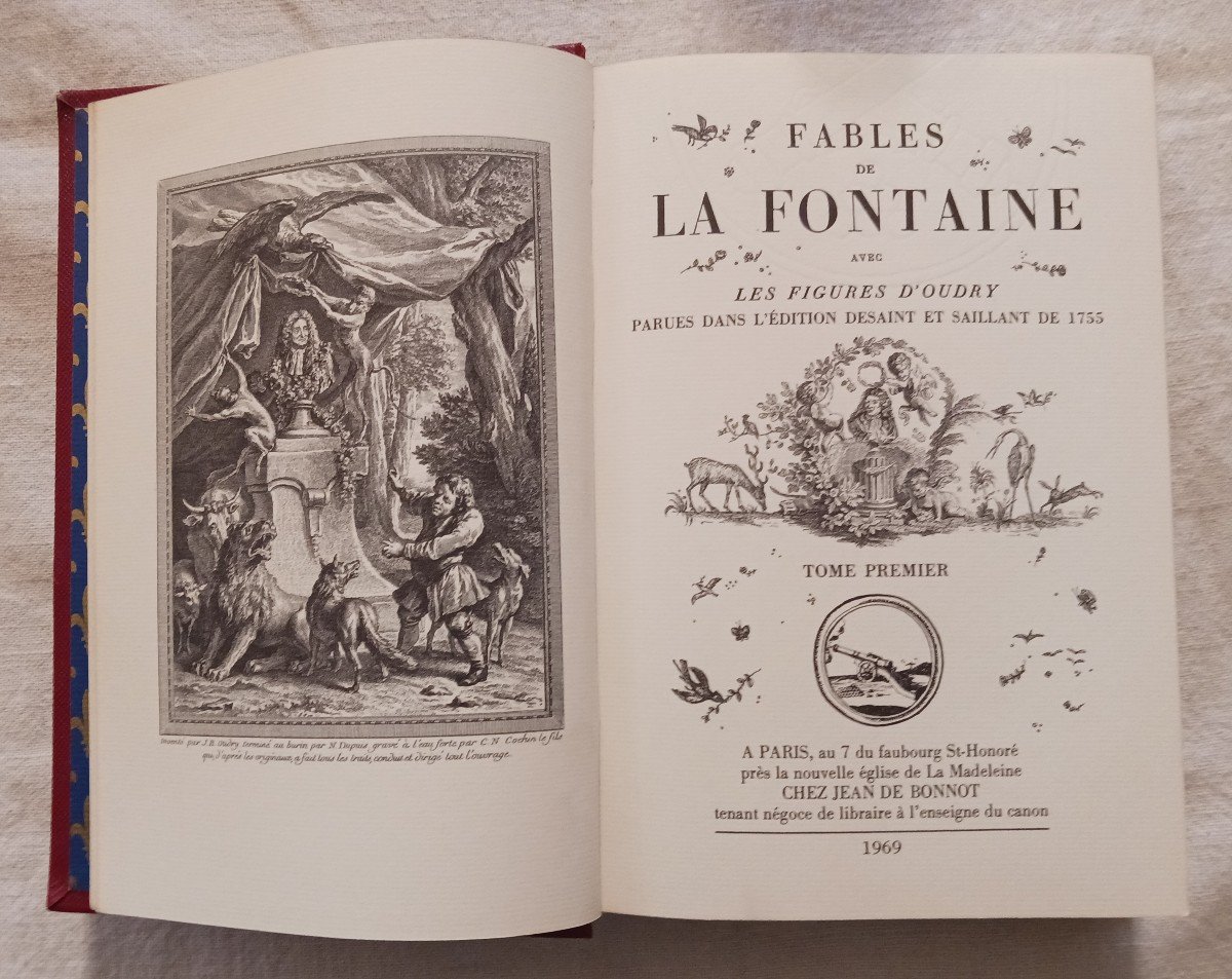 Fables- Contes - Oeuvres Diverses - Jean De La Fontaine- Jean De Bonnot- 100 Euros-photo-2