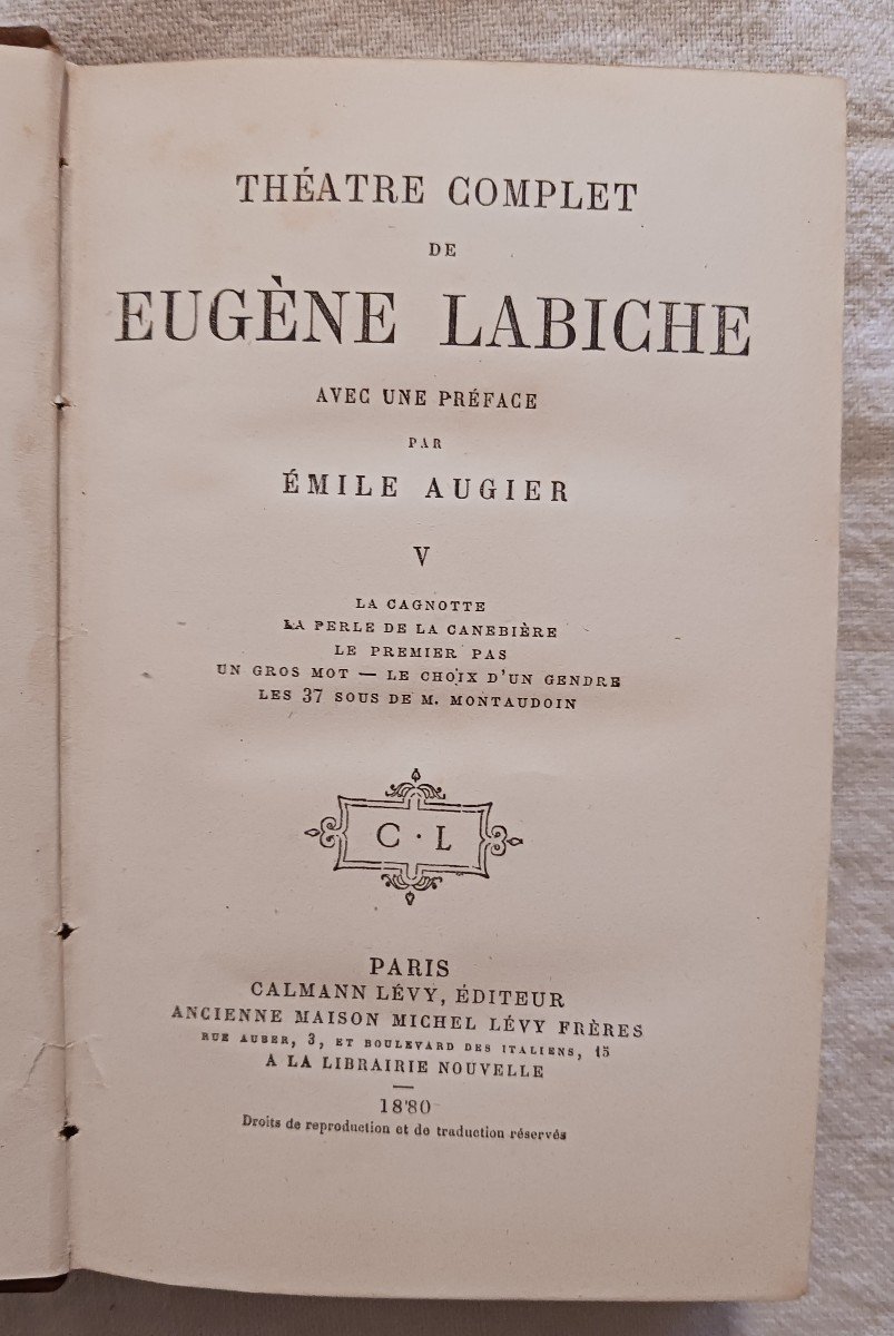 Théâtre Complet De Eugène Labiche  / 1886-photo-3