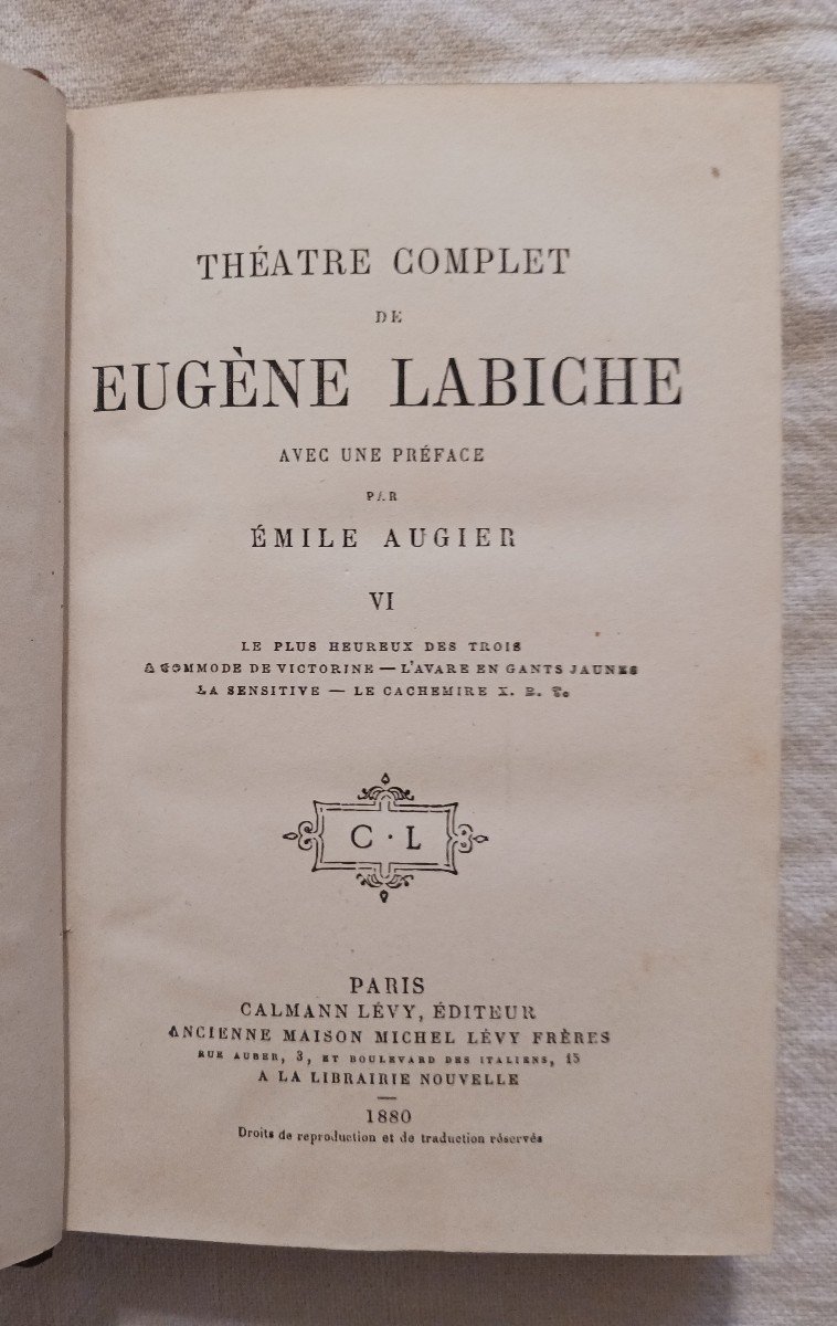 Théâtre Complet De Eugène Labiche  / 1886-photo-4