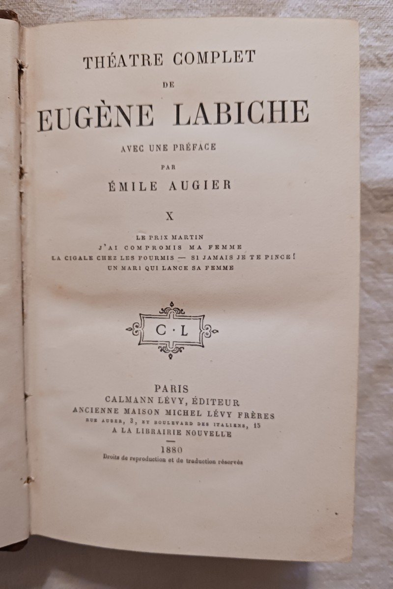 Théâtre Complet De Eugène Labiche  / 1886-photo-1