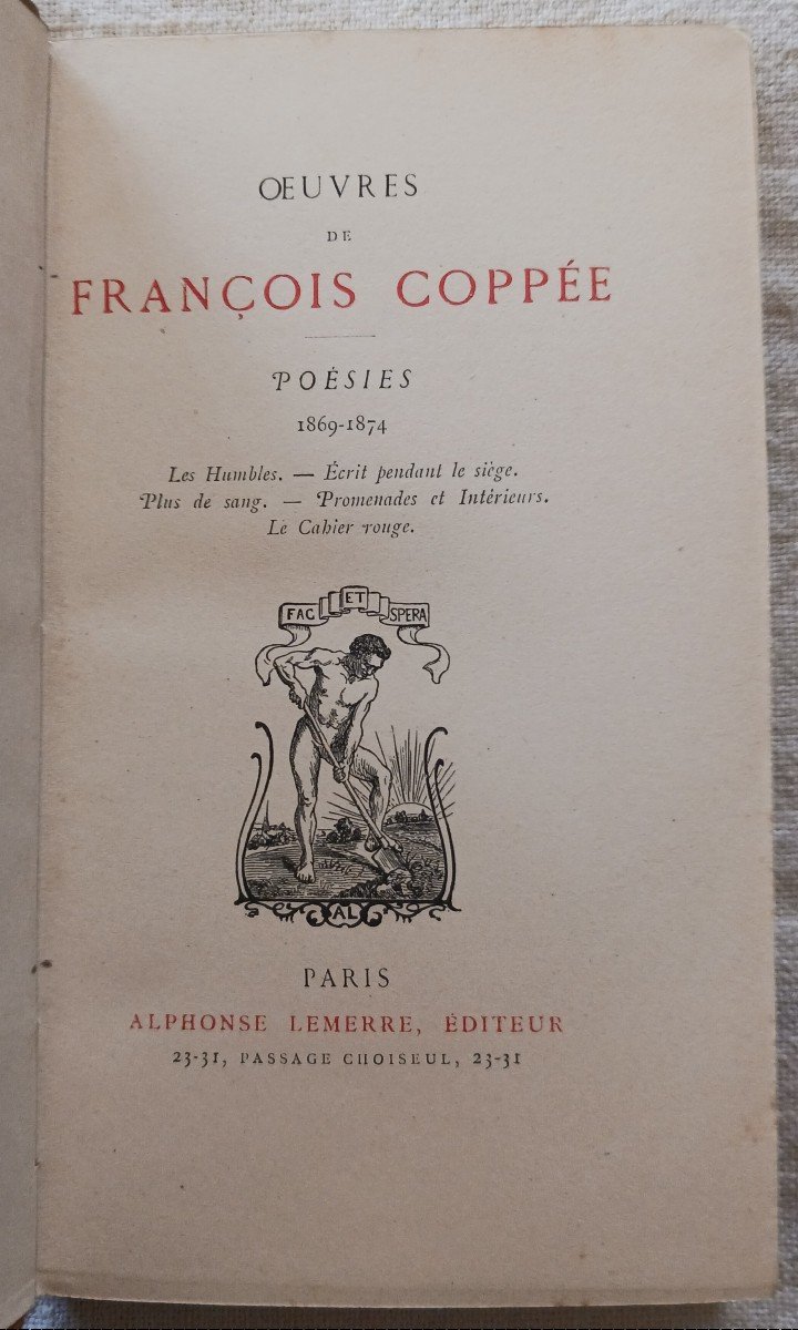 Oeuvres De François Coppée    / 1879-photo-4