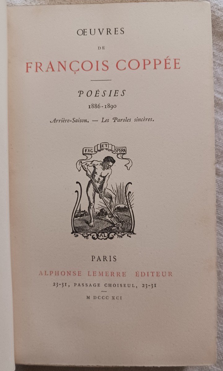 Oeuvres De François Coppée    / 1879-photo-7