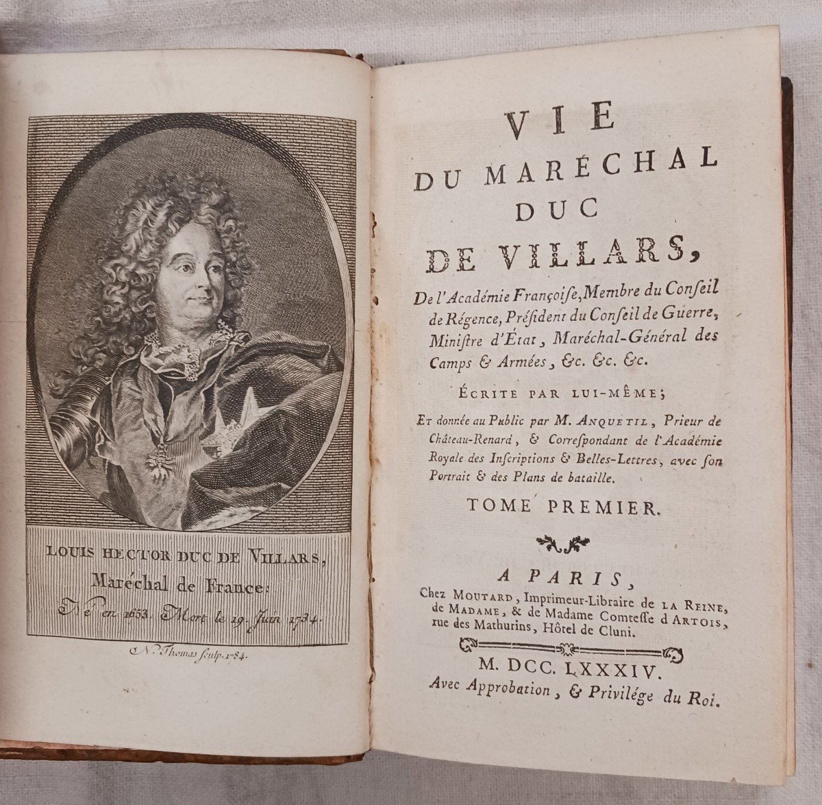 Vie Du Maréchal Duc De Villars  /1784-photo-2