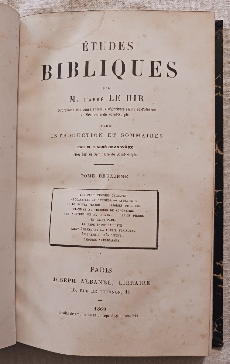 Biblical Studies By Abbé Le Hir / 1869-photo-2