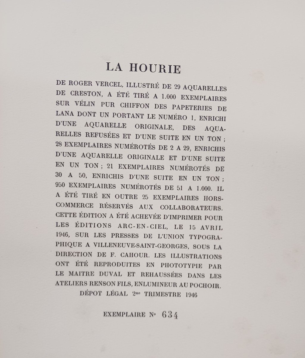 La Hourie Par Roger Vercel    /  1946-photo-5