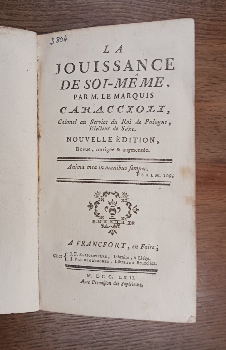 La Jouissance De Soi-même Par Le Marquis De Caraccioli   / 1762-photo-2