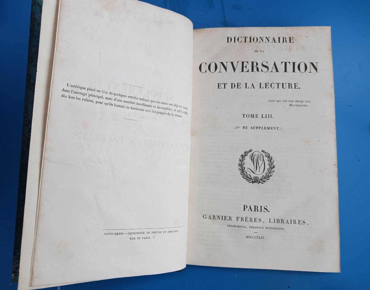 Dictionnaire De La Conversation Et De La Lecture   /  1832-1839-photo-5