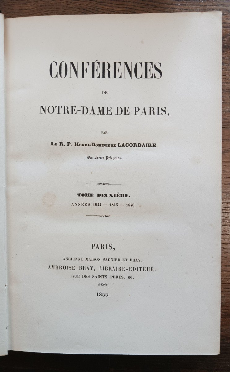 Conférences De Notre Dame De Paris Par Lacordaire    /  1853-photo-3