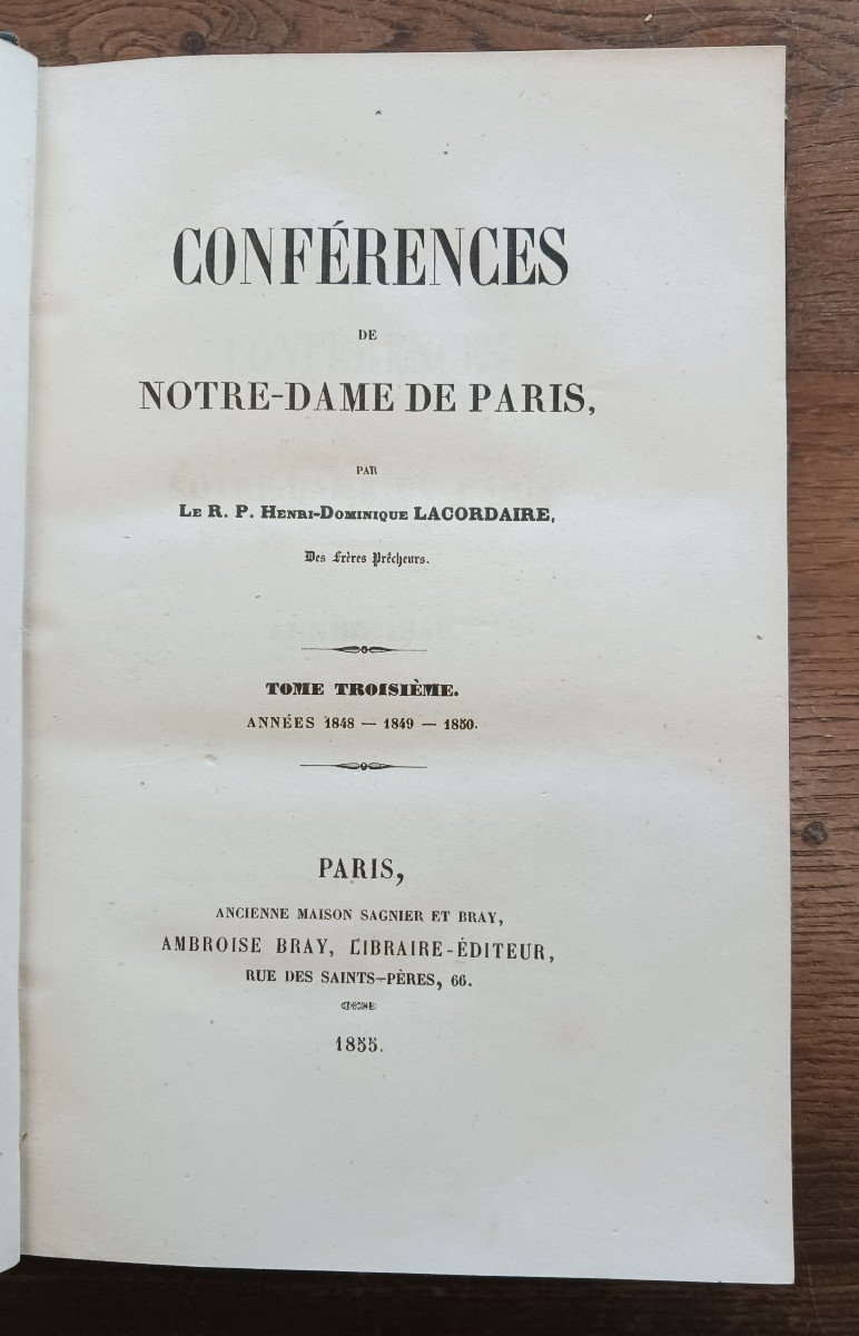 Conférences De Notre Dame De Paris Par Lacordaire    /  1853-photo-1