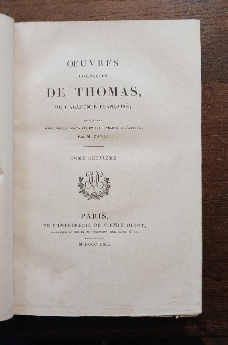 Oeuvres Complètes De Thomas   / 1825-photo-3