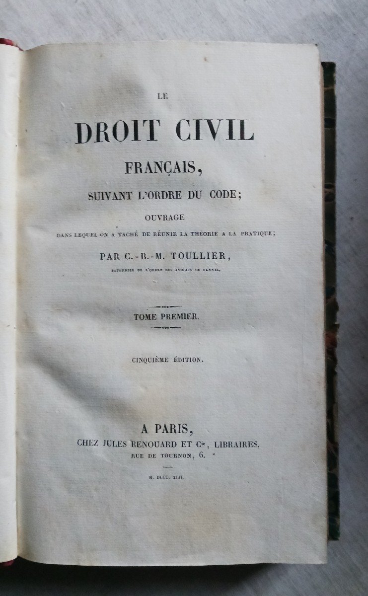 French Civil Law By Toullier / 1842-photo-2