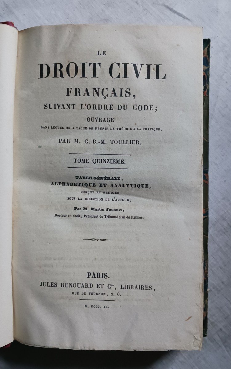 French Civil Law By Toullier / 1842-photo-3