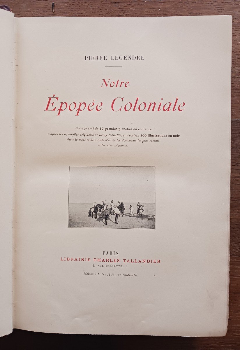 Our Colonial Epic By Pierre Legendre / 1900-photo-2