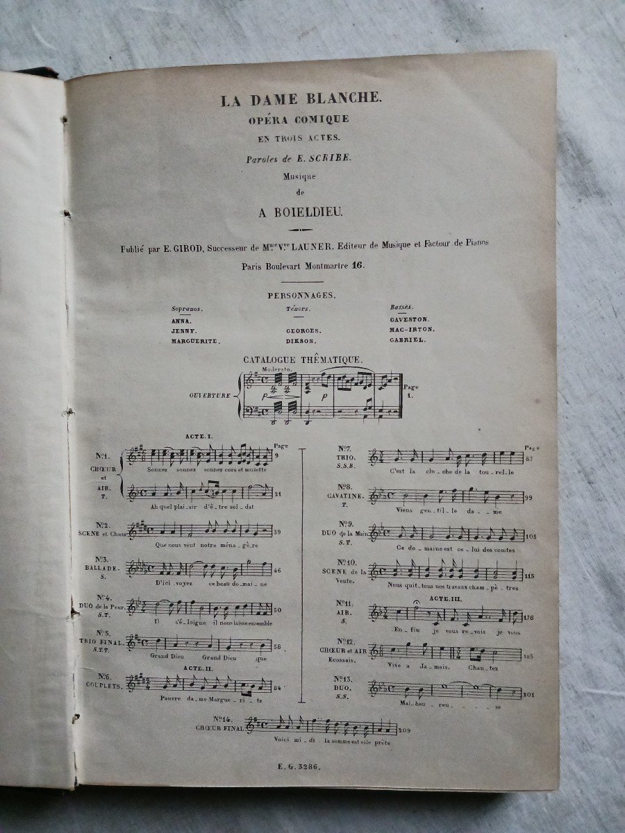 Ensemble De 15 Livres De Partitions Chant Et Piano  / Opéra  -photo-6