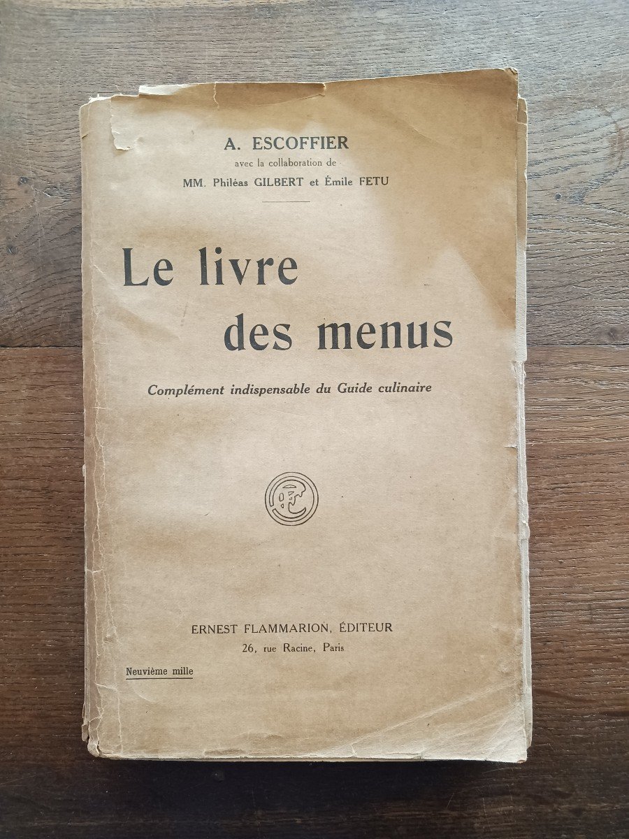 Le Livre Des Menus Par Escoffier-photo-2