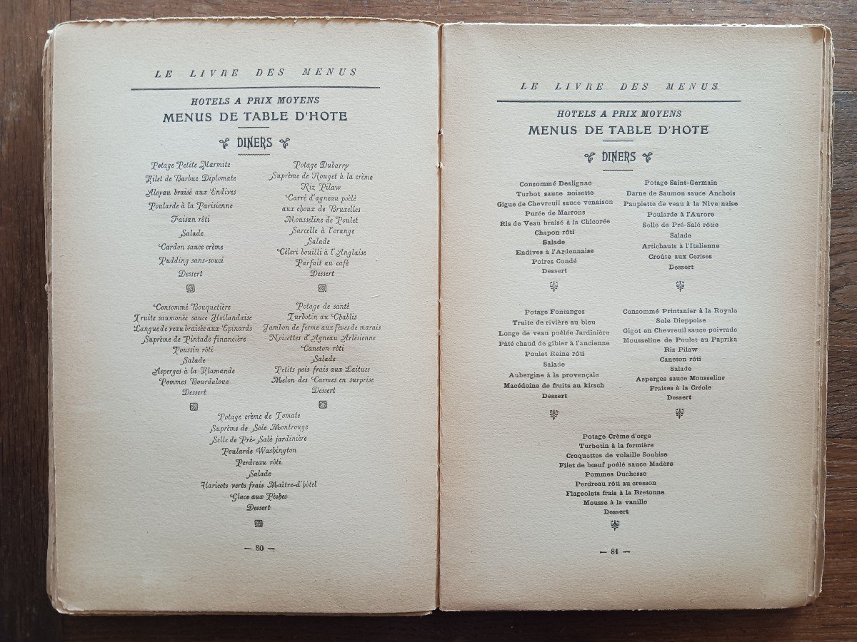 Le Livre Des Menus Par Escoffier-photo-2