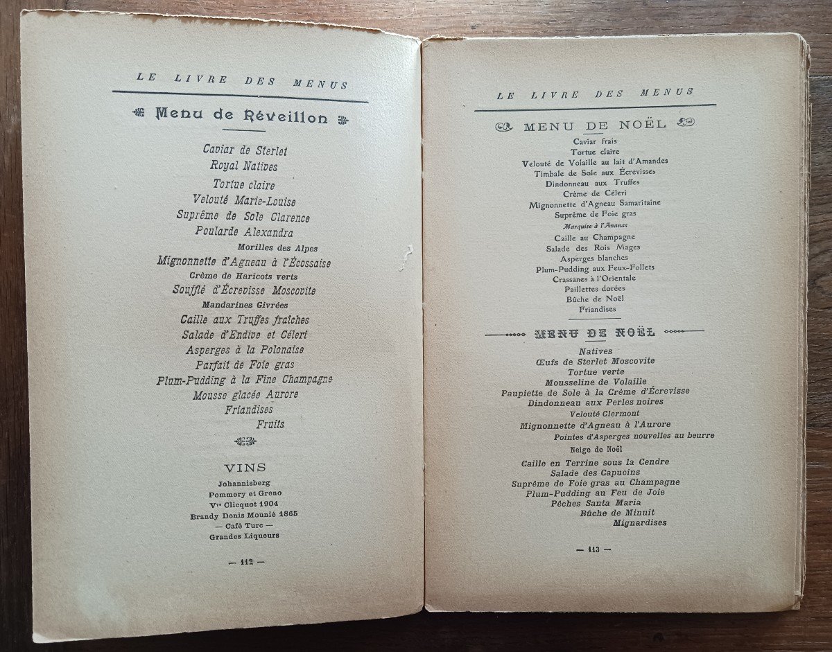 Le Livre Des Menus Par Escoffier-photo-3