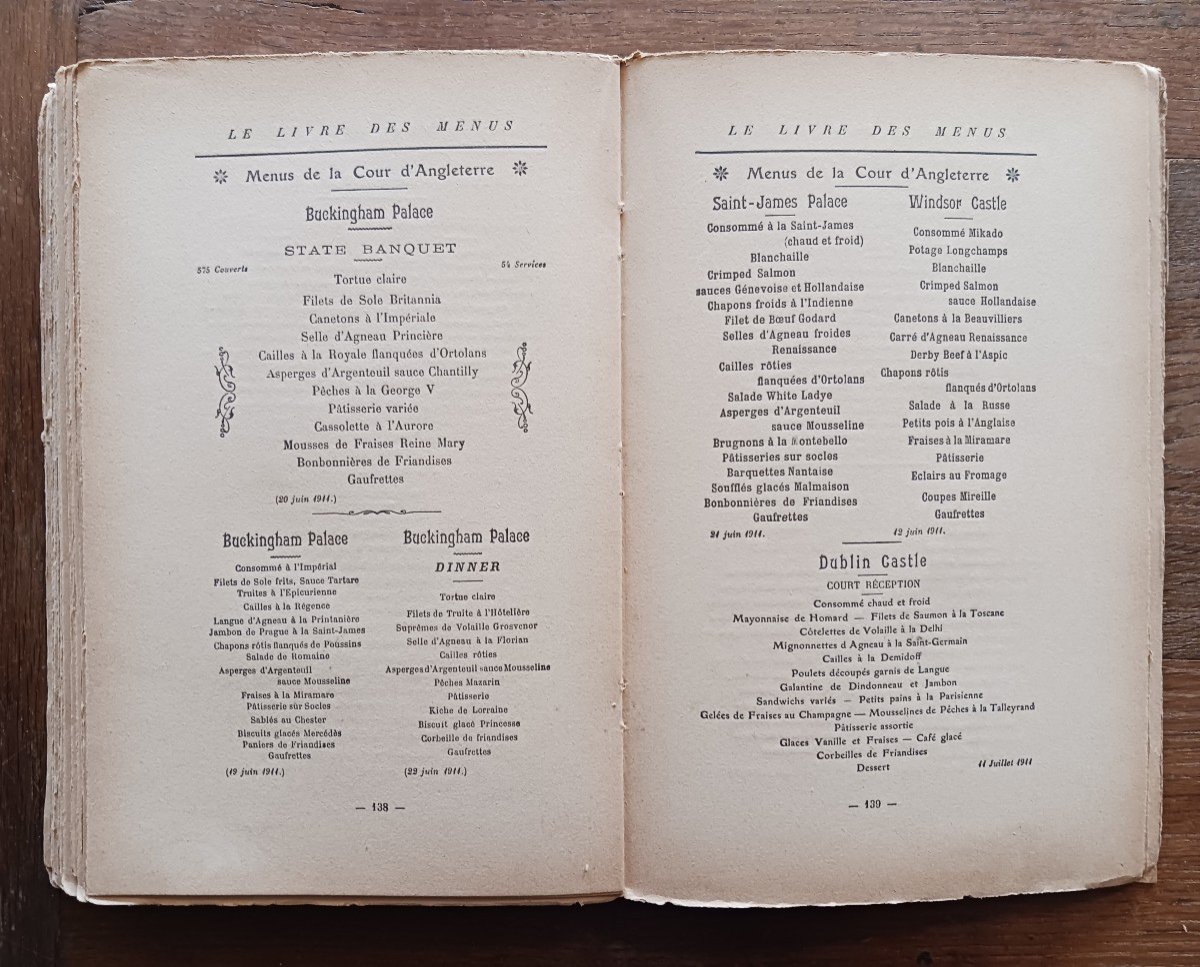 Le Livre Des Menus Par Escoffier-photo-5