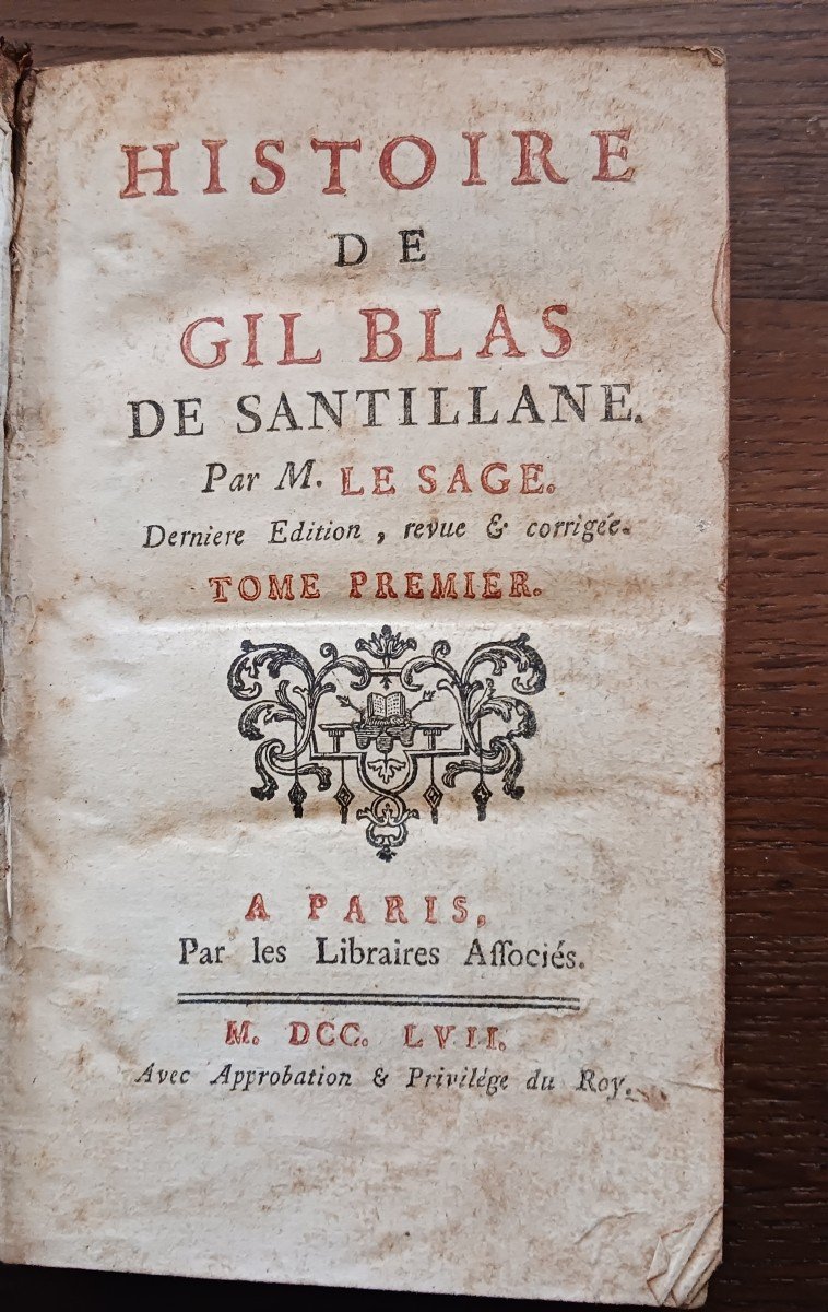 Histoire De Gil Blas De Santillane Par Le Sage    /   1757-photo-2