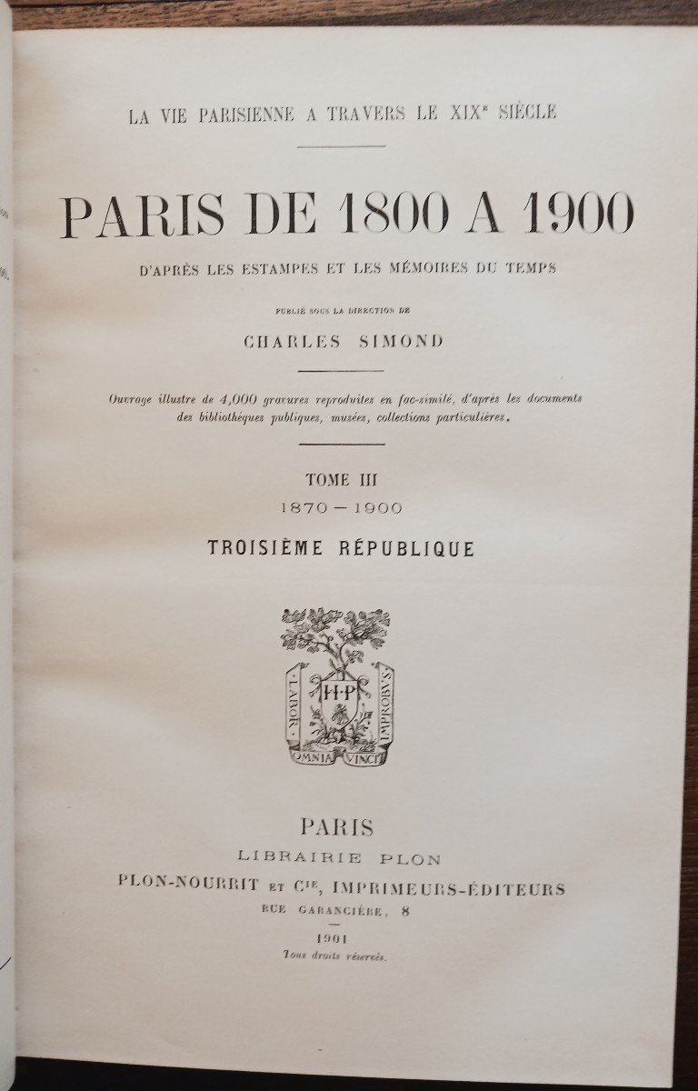 Paris De 1800 à 1900    Par Charles Simond-photo-4